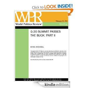 20 Summit Passes the Buck Part II (World Politics Review Briefings 