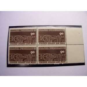   Stamps, 1967, Alaska Purchase, S# C70, Block of 4 8 Cent Stamps, MNH