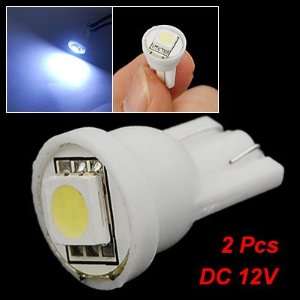   T10 White Light 5050 SMD LED Bulb Turn Signal Lamp 2 Pcs Automotive