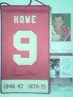 gordie howe authentic signed retirement mini banner with jsa 