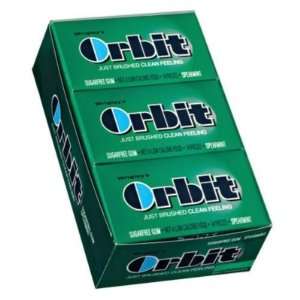  Orbit Wrigleys Sugarfree Gum, 12/14ct Packs, Spearmint 