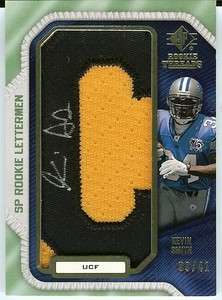 KEVIN SMITH RC 4 CARD ROOKIE LOT AUTO PATCH JERSEY DETRIOT LIONS 