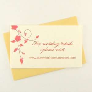 snow & graham blossoming vines letterpress place cards, giftenclosures 