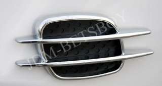 Euro Style Chrome Side Vent Car Air flow Intake Fender Grille Muscle 