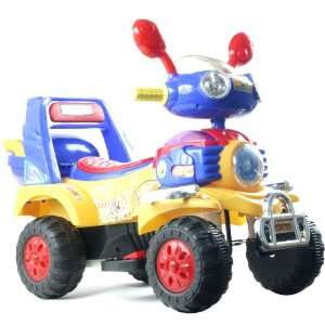   EZ RidersT Battery Operated 4 Wheeler   Blue/Yellow/Red Electronics