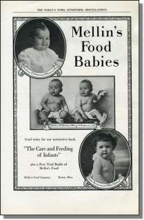 1920 Mellins Baby Food for Infants Photo Ad  