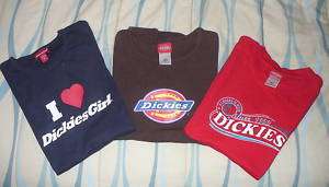 GIRLS DICKIES TOPS T SHIRTS~TOP~PREOWNED~MED. & XL~NICE  