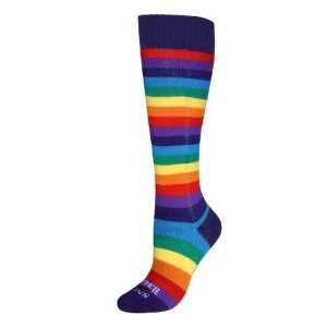  Hot Chillys Kid Rainbow Sock S (Fits Shoe Size 9 13 