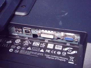 HP L2245WG 22 LCD FLAT PANEL MONITOR w/STAND RISER SPOTS ON SCREEN 