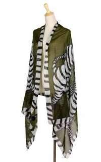 grade zebra pattern Cotton Blends Shawl Scarf Wrap Stole Size 71*31.5 
