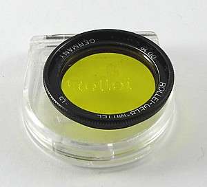 Rollei 35 Medium Yellow Filter For Tessar, Xenar or Triotar Lenses 