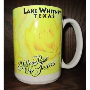  Yellow Rose of Texas Lake Whitney Souvenir Mug by Cuppa 