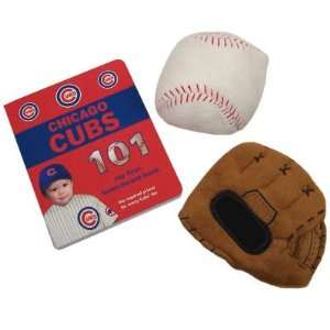  CHICAGO CUBS OFFICIAL BOARD BOOK BALL GLOVE BABY GIFT SET 