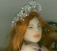 OOAK Laura Fairy Princess Original Art Ornament Sculpture Biel  