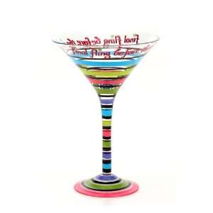  Top Shelf Final Fling Martini Glass