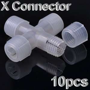 10x 1/2 Splice 2 Wire X Connector LED Rope Light Accessories w Pin 