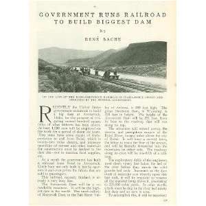  1912 Boise Arrowrock Railroad Arrowrock Dam Idaho 
