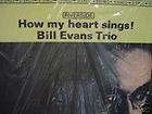 Bill Evans My Heart Sings LP Riverside Stereo Chuck Israels  