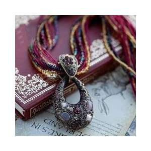 Bollywood Indian Oriental Designed Retro Drop Necklace Romantic Purple 