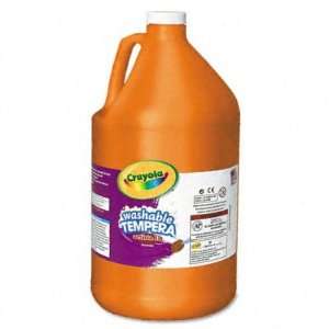 Crayola Artista II Washable Tempera Paint   Orange, One Gallon(sold in 
