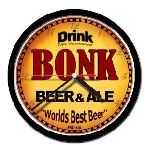  BONK beer and ale cerveza wall clock 