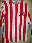 Vintage Hang Ten Rugby red and White Striped Shirt , SZ M