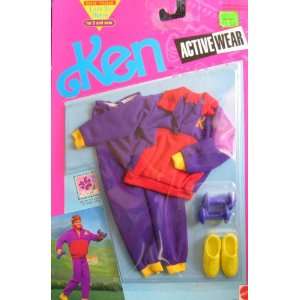  Barbie   KEN Active Wear Work Out Fashion Clothes   1991 
