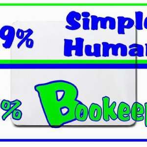  49% Simple Human 51% Bookeeper Mousepad