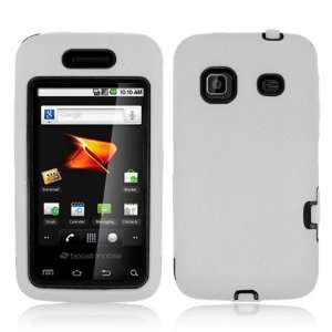   White Samsung Prevail Guardian Case   Otterbox Style 