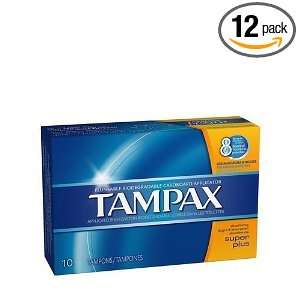   Tampons, Travel Size Packs 10 in a Pack (Pack of 12) Total 120 Tampons
