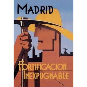  Madrid Impregnable Fortress   Paper Poster (18.75 x 28.5 