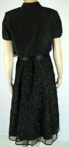 RICHARDS Womens Black Dress w/Bolero Jacket Sz 10 New 5361 