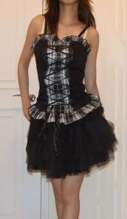 diy black fairy tutu skirt gothic lolita punk rock NEW  