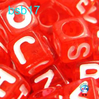 50g 23 types Assorted Acylic Alphabet Letters Loose Craft Beads Fit 