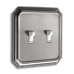  Light Switch Plates 2 G Toggle Nickle Finish MN04