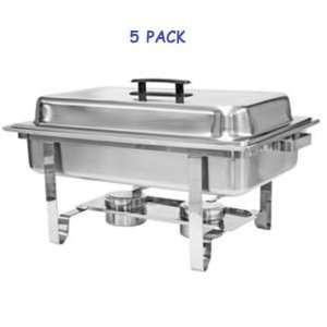 Pcs.) Full Size 8 Quart Chafer Chafing Dish Set Stainless Steel 