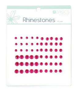 Dark Pink Color Self Adhesive Rhinestones Kaiser Craft  