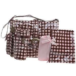  Designer Boutique Baby CHOCOLATE PINK DOT Buckle Diaper 