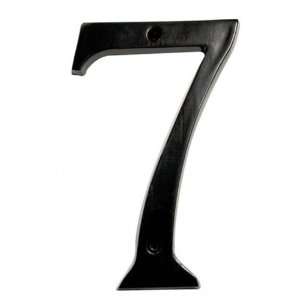 Taymor 25 ANB67 Heritage Style Aluminum 6 Inch House Number, 7, Black