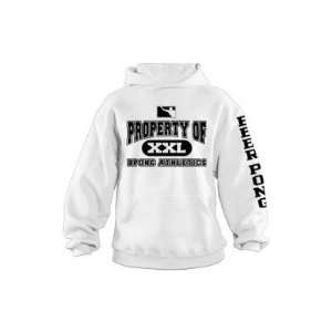  BPONG HOODA01WHT Property of BPONG Athletics Hoodie with 