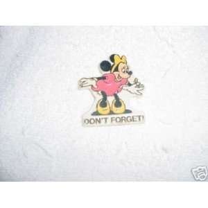  Disney Minnie Mouse Dont Forget Magnet 