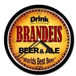  BRANDEIS beer and ale cerveza wall clock 