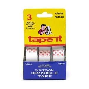  Invisible Tape 3 Pack 3/4 X 300 Per Roll(Pack Of 24 