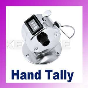 Chrome Hand Tally Counter Digit Number Clicker Golf,070  