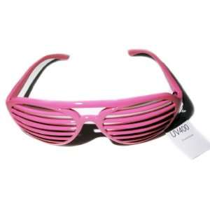 Full Shutter Shades Sunglasses with Lenses   Pink 