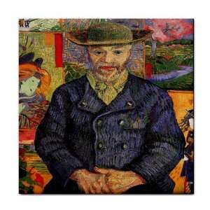  Portrait of Pere Tanguy By Vincent Van Gogh Tile Trivet 