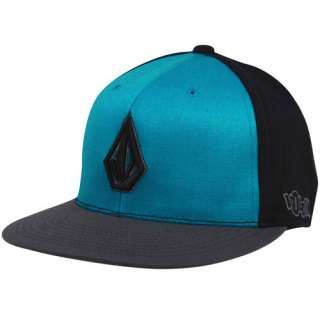   cyan blue 210 fitted hat rock smooth style in the 2stone hat from