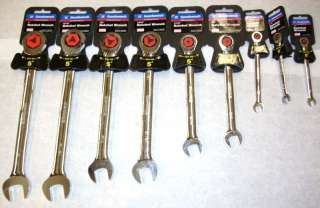 GM Goodwrench 9 Pc SAE Ratchet Wrench New  