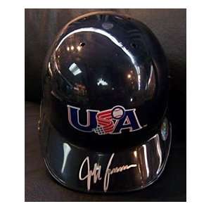Jeff Francoeur Team USA Autographed / Signed Baseball Mini Helmet