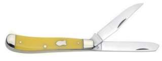 Boker Plus Yellow Handle Mini Trapper Knife 01BO294Y  